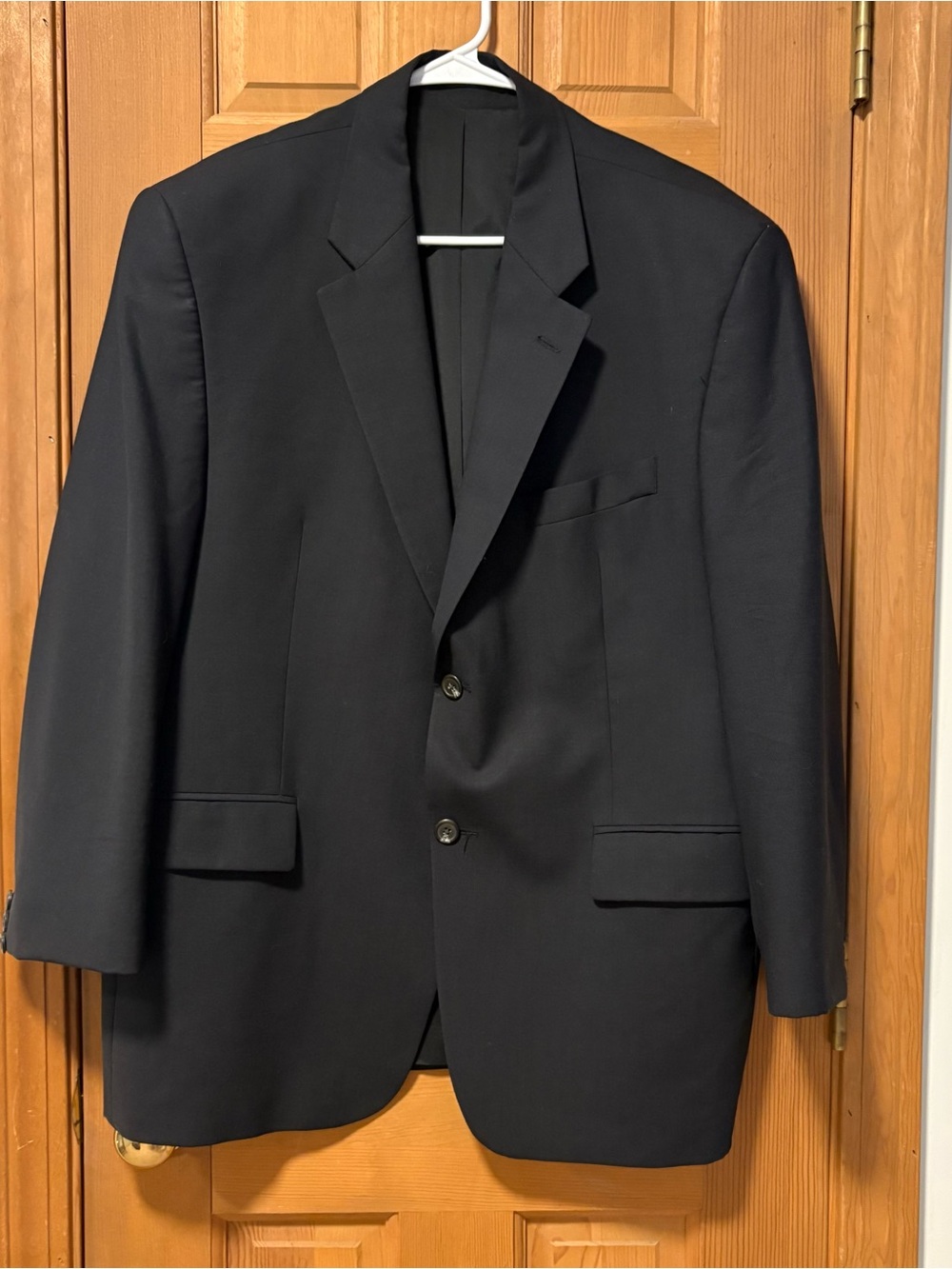 Vintage 90’s All Black Ralph Lauren Wool/Spandex Blazer/Sport Coat Size 42S